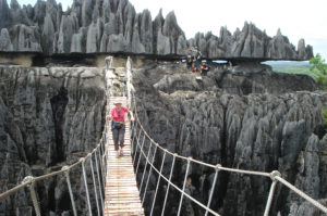 Tsingy de Bemaraha i Madagaskar.