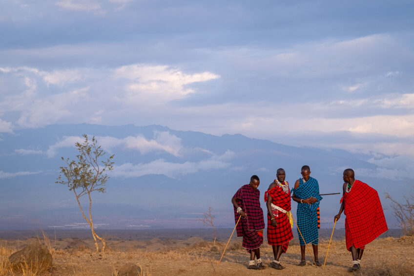 Tanzania, Maasai Lodge, Massajer