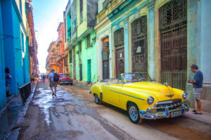 Resa till Kuba Havanna 50-talsbilar