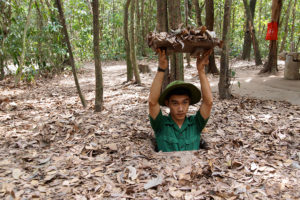 Resa till Vietnam Cu Chi-tunnlarna Vietnamkriget